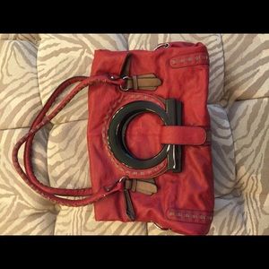 Red fashion purse