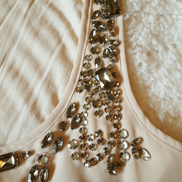 Express nude tank with champagne crystals - Picture 3 of 3