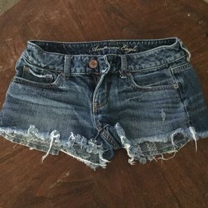 American Eagle distressed shorts