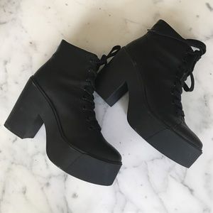Lace Up Platform Boots