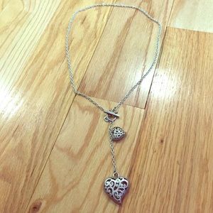 Long heart necklace