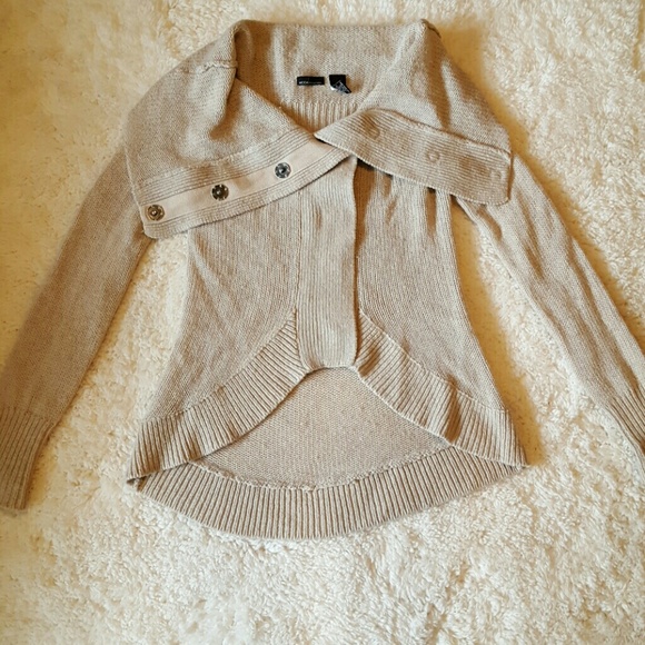 Vistoria Secret Asymmetrical buttom up sweater