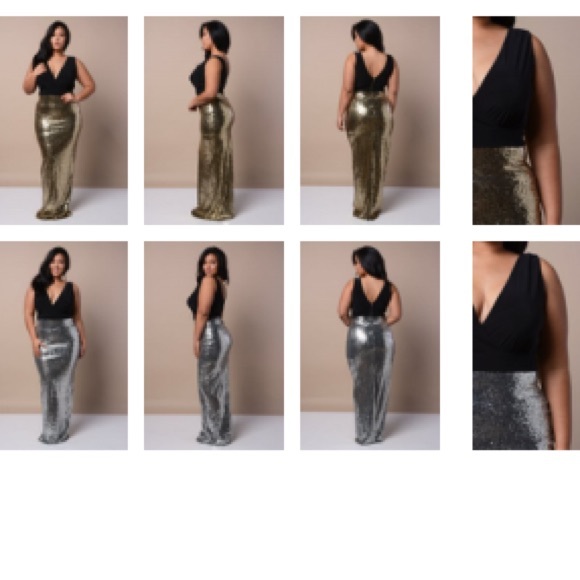 Elegant black and gold dress - Picture 2 of 5