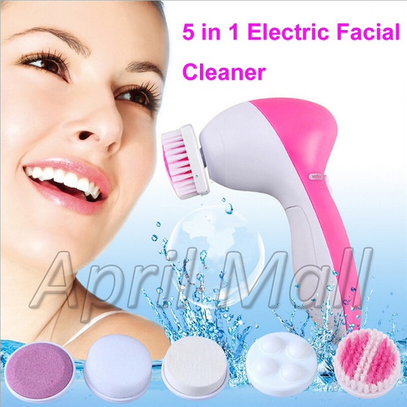 5 in 1 Deep Facial Cleansing Brush Massager