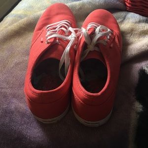 Coral colored Vans size 8.5