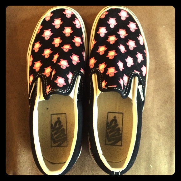 Vans penguin slip ons!