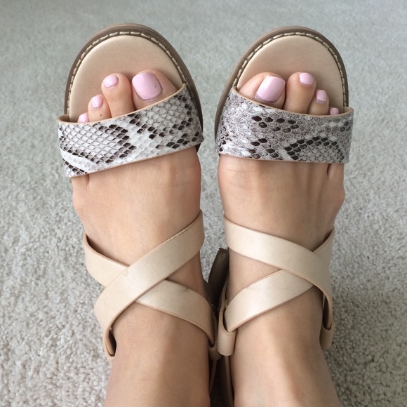TOPSHOP sandals with little block heels
