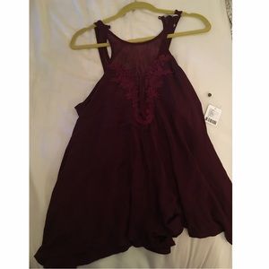 Urban Outfitters Romper in Wine