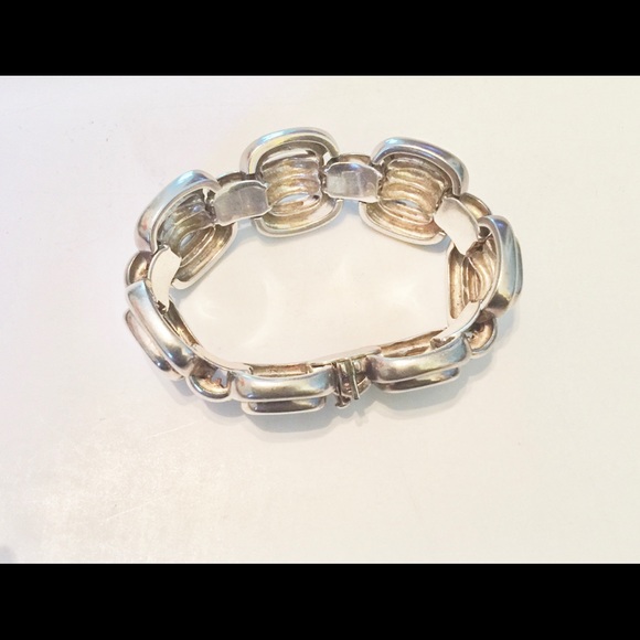 Vintage Tiffany Silver, 18kt  Gold Link Bracelet🌺 - Picture 2 of 7