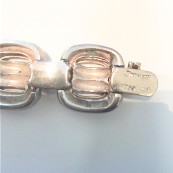 Vintage Tiffany Silver, 18kt  Gold Link Bracelet🌺 - Picture 3 of 7