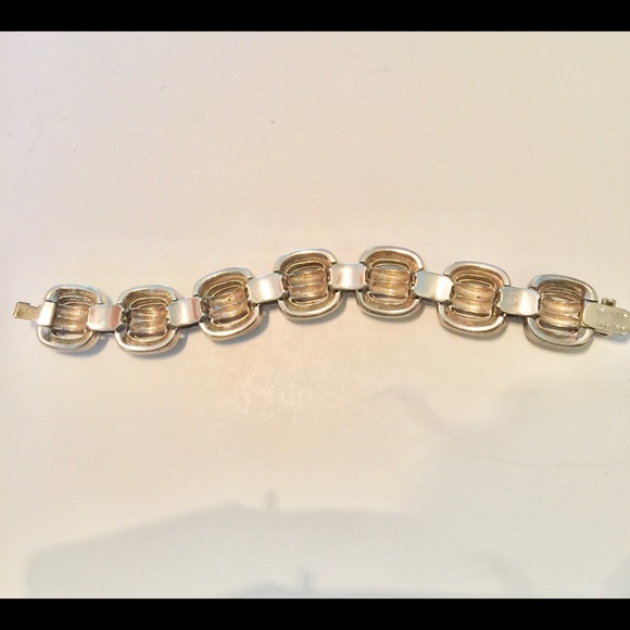 Vintage Tiffany Silver, 18kt  Gold Link Bracelet🌺 - Picture 6 of 7