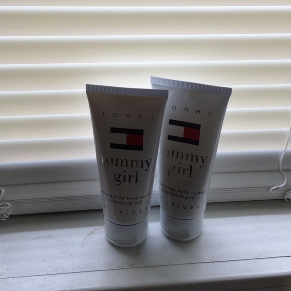 Never-opened Tommy Hilfiger body wash and lotion