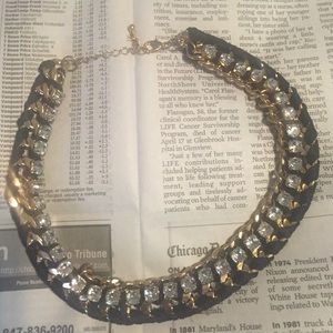 Rhinestone choker