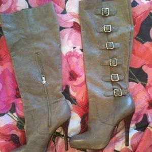 Grey  high boots