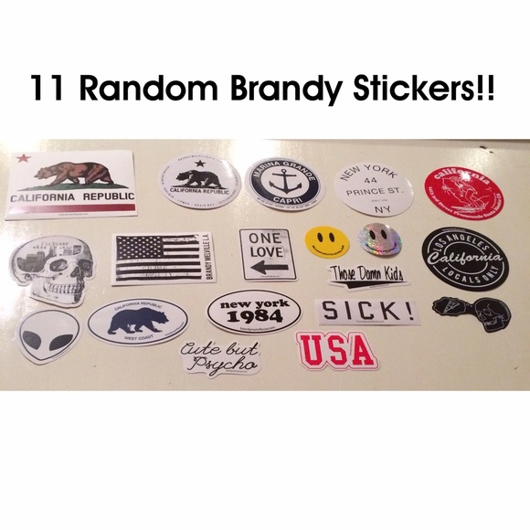 11 Random Brandy Stickers!