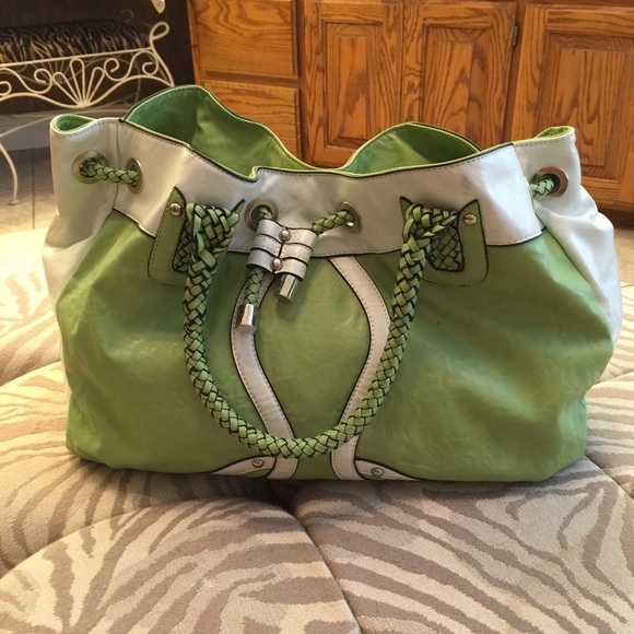 Green handbag