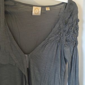 Cute shirt with beaded detail from Anthropologie.