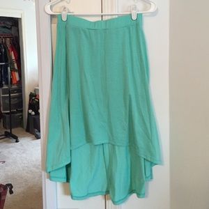 Forever 21 Seafoam Green Hi-Low skirt