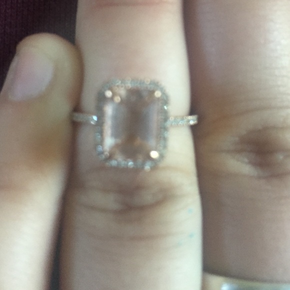 Morganite Rose Gold ring