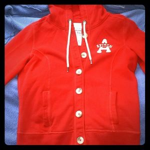 Red Abercrombie & Fitch hoodie NWOT