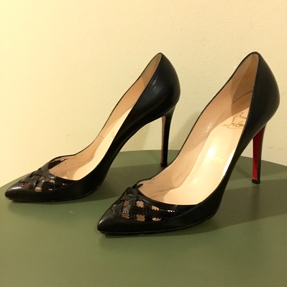 Christian Louboutin Black Pigalle Rodarte Pumps