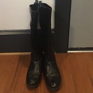 Tall black boots