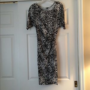 Black and white patterned dress - ANN TAYLOR
