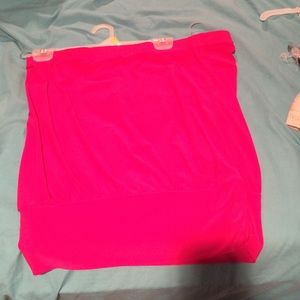 Tube top, bright pink