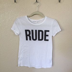 "RUDE" tshirt