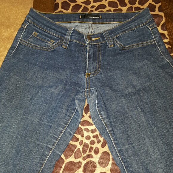 Blue skinny jeans