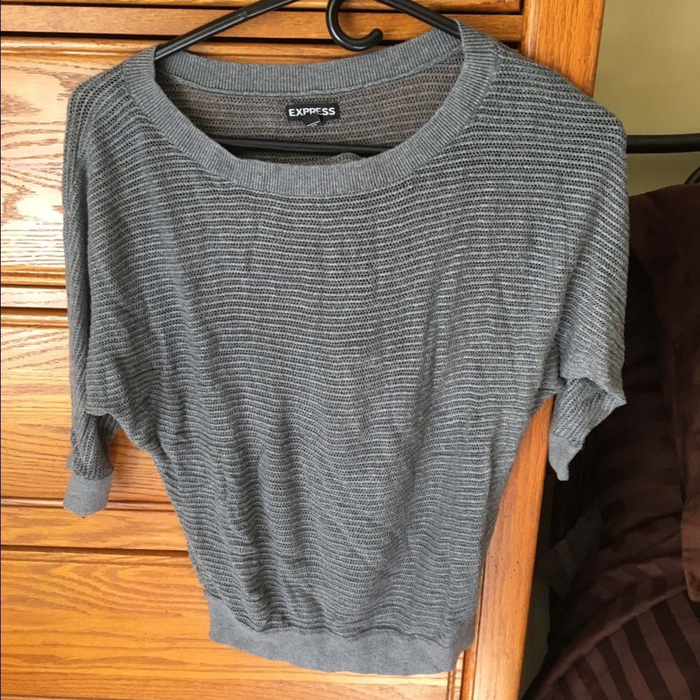 Netted three quarter sleeve shirt