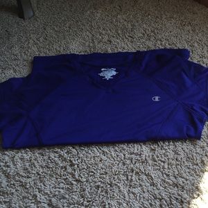 Like new cap sleeve blue athletic top