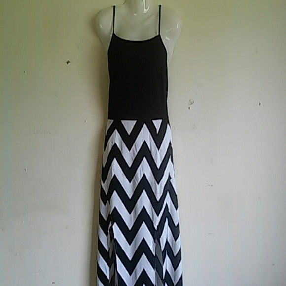 Herringbone spaghetti strap dress NWOT