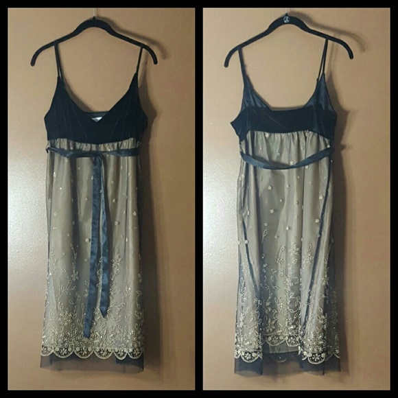 Black & Gold Party Dress