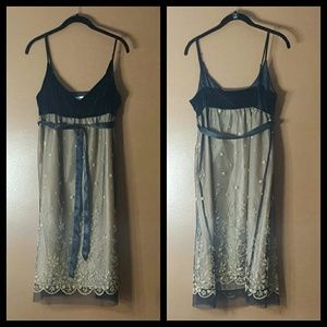 Black & Gold Party Dress