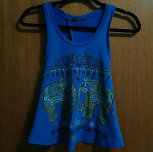 Gold Elephant Tank EUC