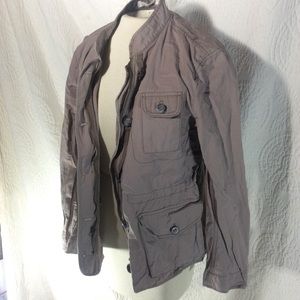 LOFT purple gray khaki field jacket