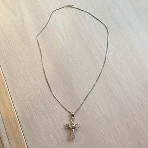 Pearl cross necklace