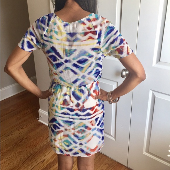 Band of Gypsies Printed Chiffon Mini Dress sz S - Picture 3 of 5