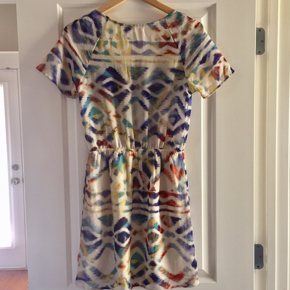 Band of Gypsies Printed Chiffon Mini Dress sz S - Picture 4 of 5