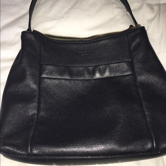Black leather Kate Spade handbag