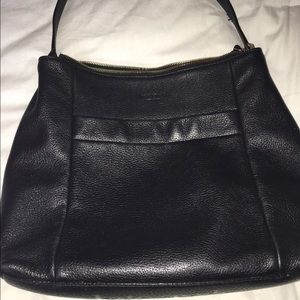 Black leather Kate Spade handbag