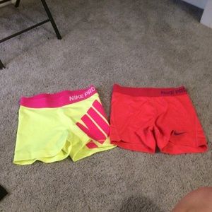 Nike pro athletic shorts