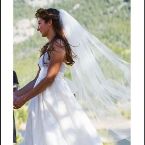 Priscilla of Boston Silk Taffeta Wedding Dress