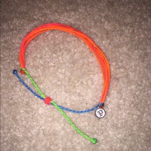 Neon Pink/Orange Pura Vida bracelet