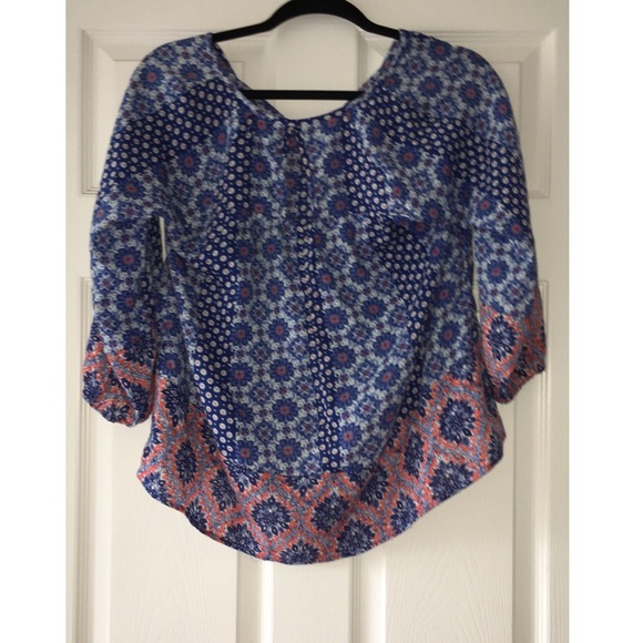 NWOT Floral Boho Top sz S - Picture 2 of 4