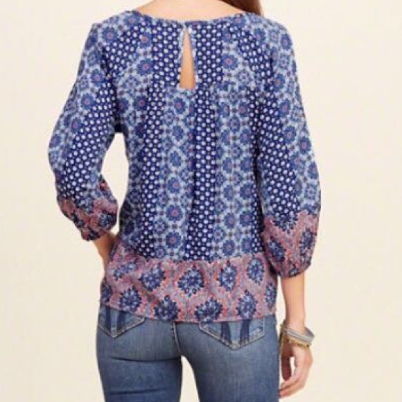 NWOT Floral Boho Top sz S - Picture 3 of 4