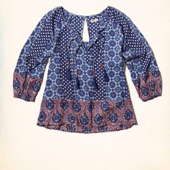 NWOT Floral Boho Top sz S - Picture 4 of 4
