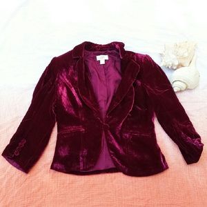 LOFT ☆ cropped velvet blazer