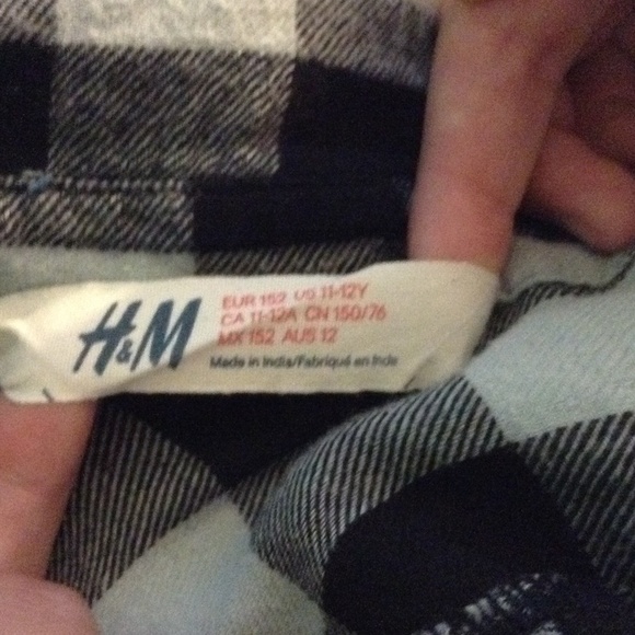 Blue plad button down - Picture 2 of 3